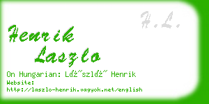 henrik laszlo business card